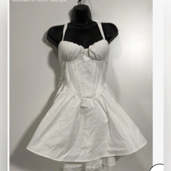 sthcute Corset Cottage Victorian fairy mini dress Small - Picture 2 of 6